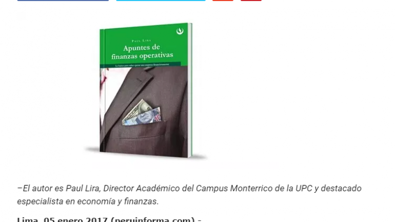 Editorial UPC presenta: «Apuntes de finanzas operativas»