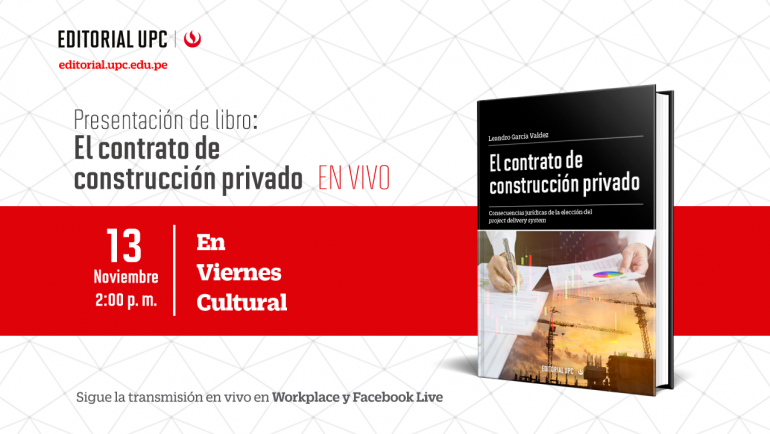 Presentación de libro: El contrato de  construcción privado (EN VIVO)