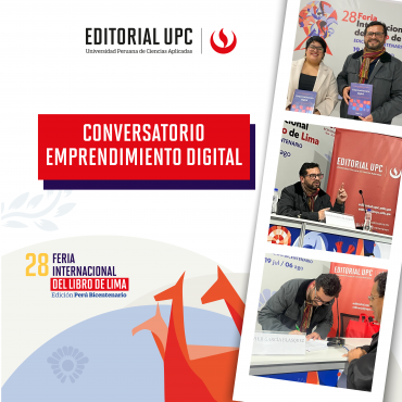 Conversatorio en la Feria del Libro de Lima 2024 sobre «Emprendimiento Digital» de Javier García Blásquez